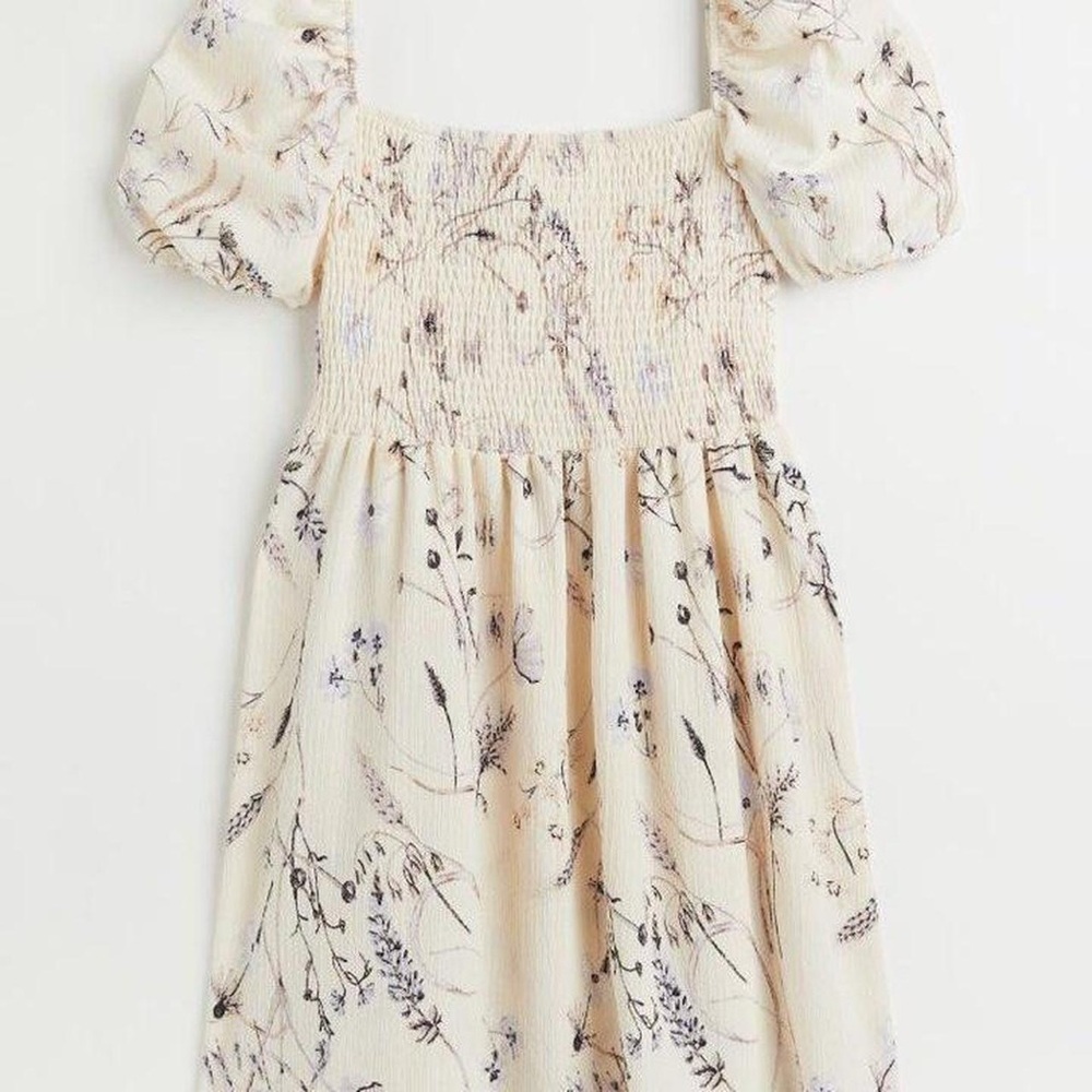 H&M Short Sleeve Floral Mini Dresses for Women Size M